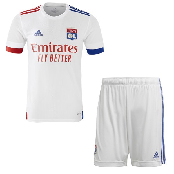 Camiseta Lyon 1ª Niños 2020 2021 Blanco